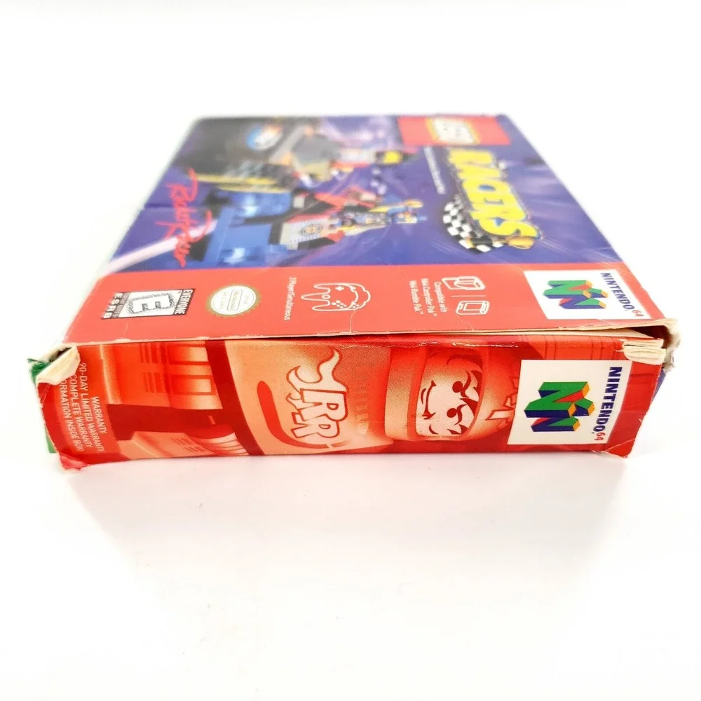 LEGO Racers (Nintendo 64, 1999) Authentic Complete Crushed Box Tested & Works